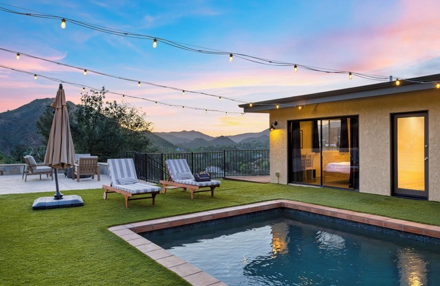 Designer Malibu Retreat w/ Private Pool, Dual Firepits, and A+ Panoramic Views