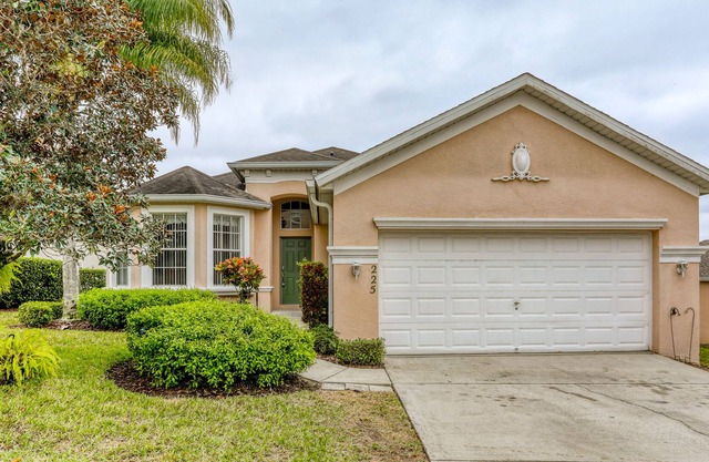 Dog-friendly home with private pool, game room, central AC, & free WiFi
