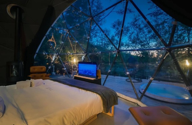 Dome at Bel Air - Ideal for a couple - Private Jacuzzi & shared sauna - Bbq