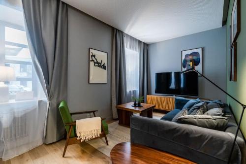 Domillion 1bdr brand-new Uzupis apt w free parking