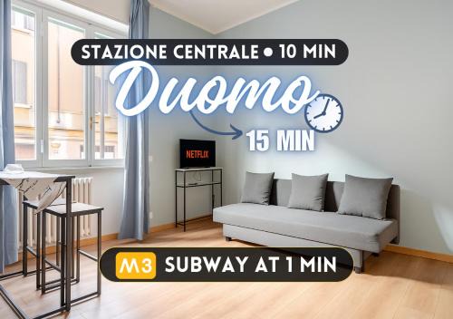 DUOMO a 15 min - Casa Accogliente - METRO M1 a 150m