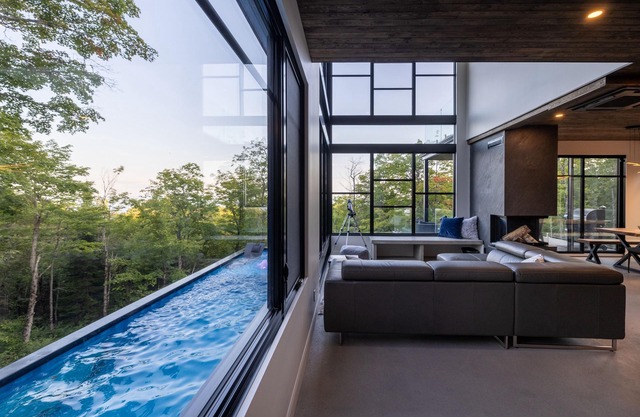 Expérience Om du Massif: Ski, Spa, Sauna, Piscine Vue Imprenable sur le Fleuve