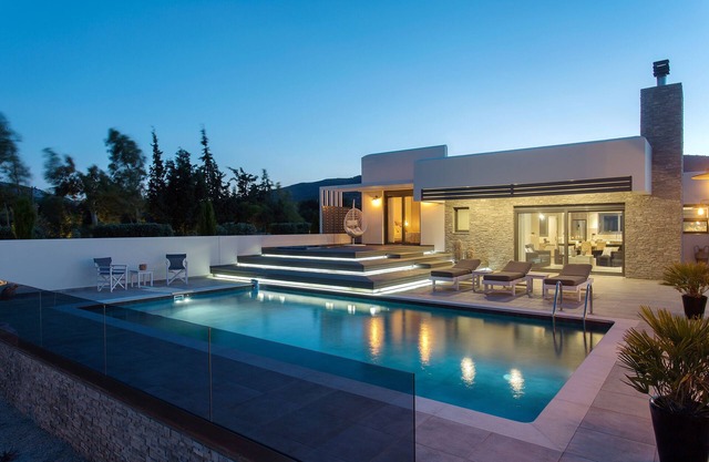 Eden Luxury Villa cerca de Lindos con piscina ecológica y jacuzzi exterior