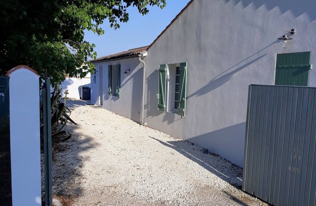 casa de la familia a los pies de la playa de las conchas en la Ile de Re