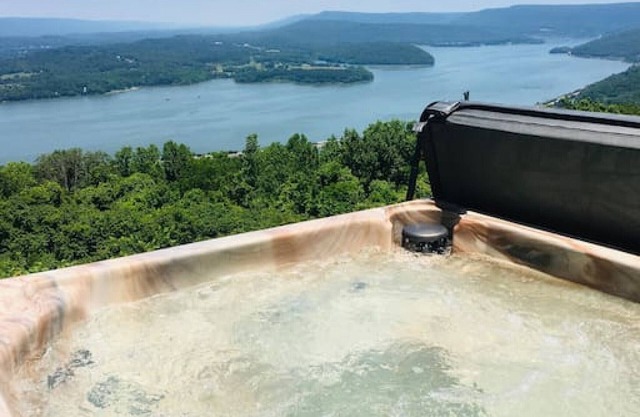 vistas panorámicas a través del horizonte a 40 km de Chattanooga, vista cerrada e impresionante
