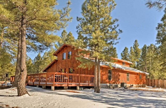 ¡La cabina de Flagstaff con chimenea y pozo de fuego en 5 acres!