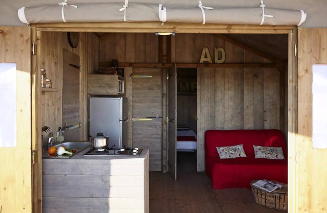 Flower Camping Le Conleau **** - Chalet Lodge bienestar Confort Plus 3 habitaciones 4 Personas