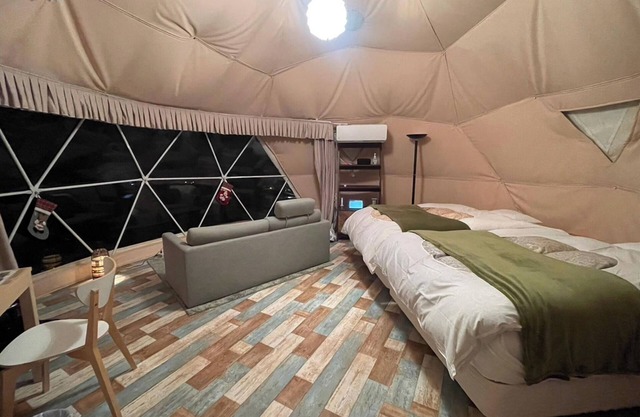 For 2 people Premium Dome 6m Tent F with shower / Ito Shizuoka
