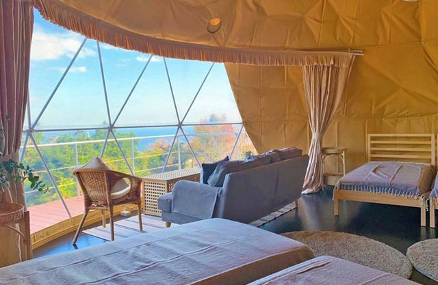 For 4 people 7m dome tent C overlooking Sagami B / Ito Shizuoka