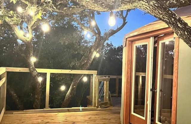 Disconnect to Reconnect: Hill Country Yurt Escape, Rustic Hill Country Glamping
