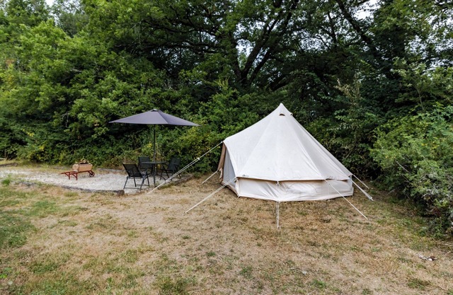 Glamping 'Tente' con terraza compartida y jardín compartido