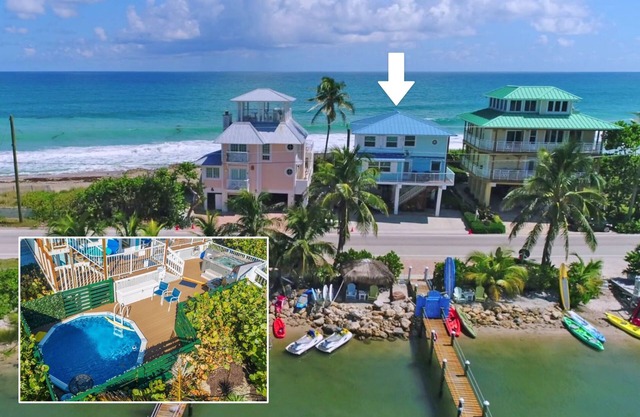 El mejor valor de casa de playa en Florida: ¡EN LA PLAYA! bañera de hidromasaje, muelle y más!