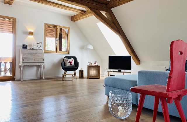 Apartamento 'Haus Alpenblick' con vistas a la montaña, terraza compartida y Wi-Fi