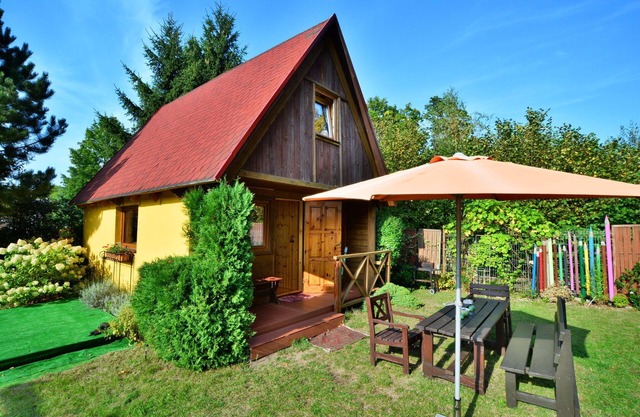Casa cerca del lago Jamno y playa Łazy
