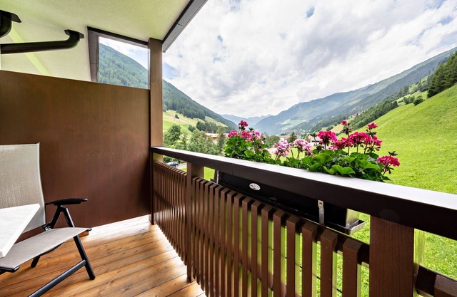 Piso de vacaciones 'Zimmerhofer Panorama' con instalaciones de bienestar en el Hotel Schwarzenstein.