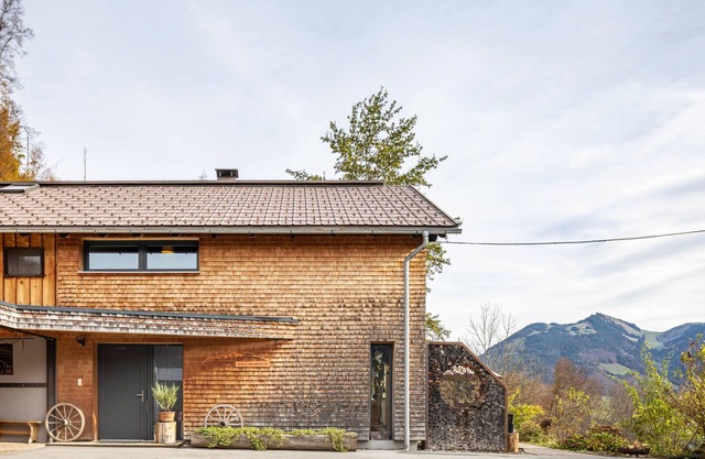 Casa de vacaciones 'Am Berg' con vistas a la montaña, terraza, sauna y Wi-Fi