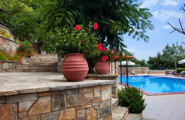 Casa de vacaciones 'Beach Villa Alonissos Para 2 Personas' con piscina, Wi-Fi y aire acondicionado