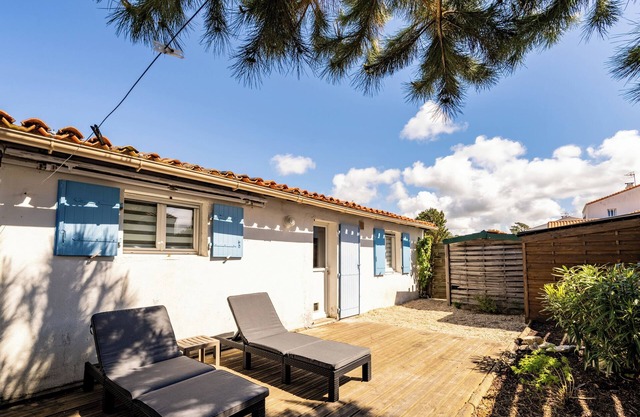 Casa de vacaciones "De Pêcheur Au Calme" con terraza privada, jardín privado y Wi-Fi