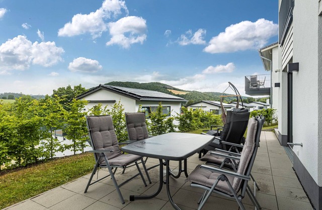Casa de vacaciones 'Diemelblick' con vistas al lago, terraza privada y Wi-Fi
