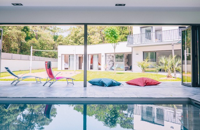 Casa de vacaciones 'Villa Des Dunes' con terraza privada, Wi-Fi y aire acondicionado