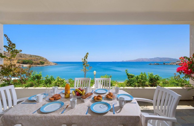 Casa de vacaciones 'Haraki Sea View Luxury House' con vistas al mar, Wi-Fi y aire acondicionado