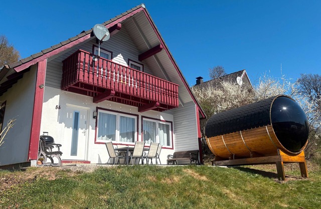 Casa de vacaciones 'Sternschnuppe' con vistas al lago, Wi-Fi y aire acondicionado