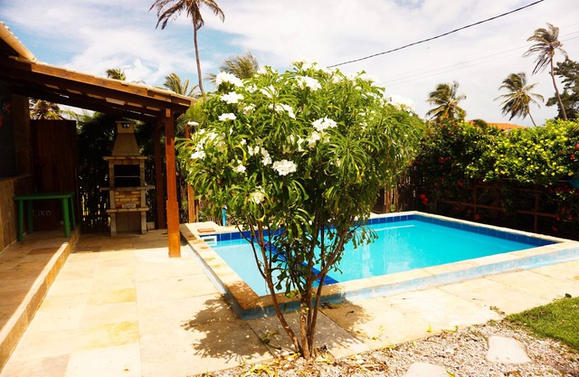 Casa azul alta calidad con wifi en Aguas Belas Caponga