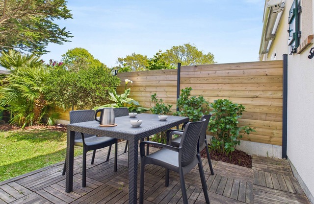Casa para 4 con jardín, a 500 m de la playa