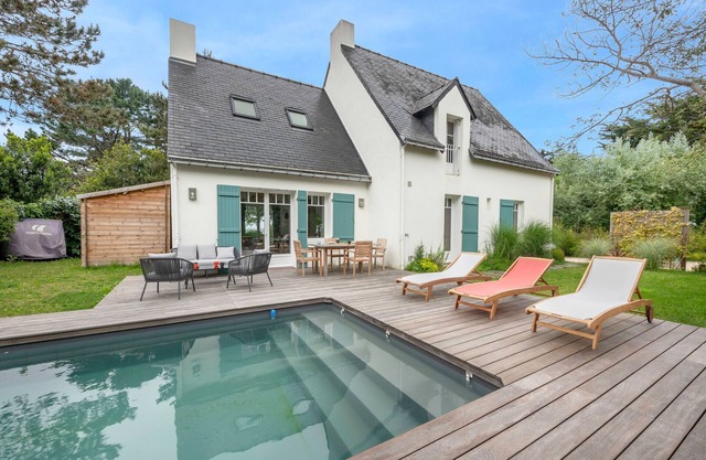 Casa para 8 - Piscina climatizada - 100m de la playa
