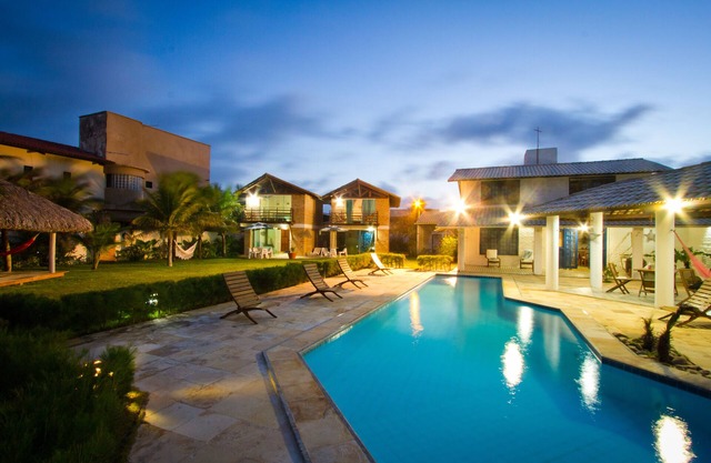 Casa para Eventos en la Playa con chalets independientes en la orilla de la Playa Aquiraz