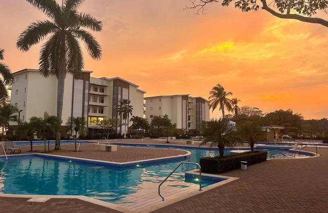 House in private condominium with sports courts and pool in front of the Beach