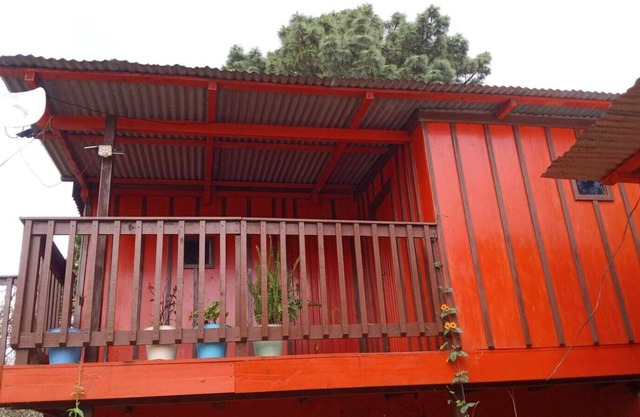 Casa con vista a la montaña