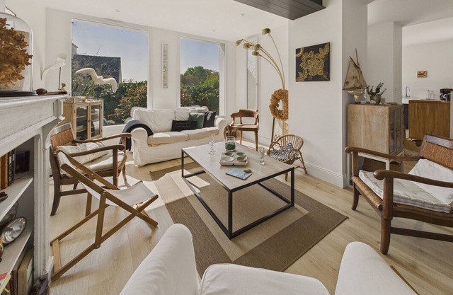 Casa con jardín para 4 adultos y 2 niños