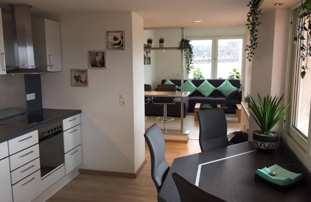 KL29: Bright Penthouse Apt w/ Rooftop Terrace Downtown Kaiserslautern