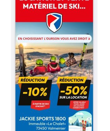 L'Ourson skis aux pieds