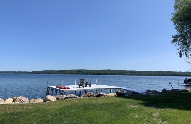 Lake Front, Lake Charlevoix, Large Park like setting.