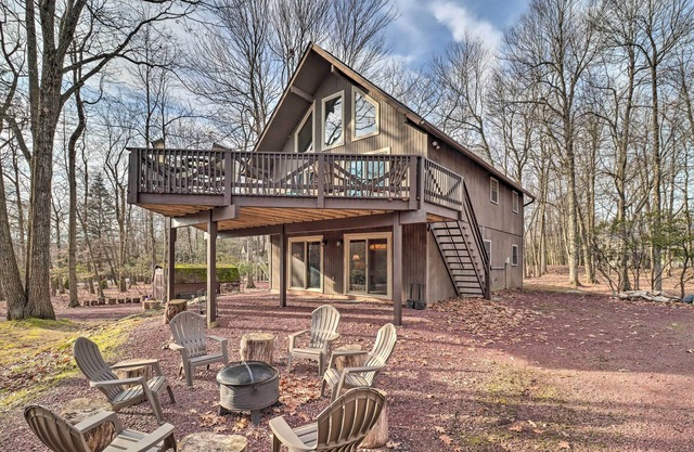 Lake Harmony Access: Home w/ Game Room + Fire Pit!