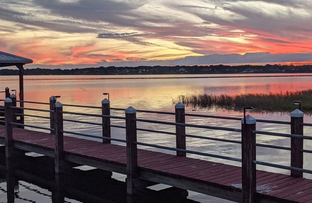 La vida del lago con mucha privacidad. La pesca de la lubina o simplemente tomar en la atmósfera del lago