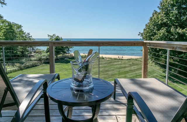 Lake Michigan House con playa privada, capacidad para 13