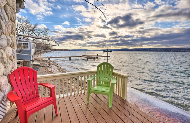 Lakefront Canandaigua Home w/ Grill, Fire Pit