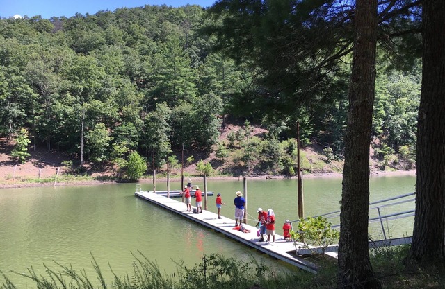 Lakeview Lodge at Lake Moomaw: muelle privado exclusivo / acceso al lago