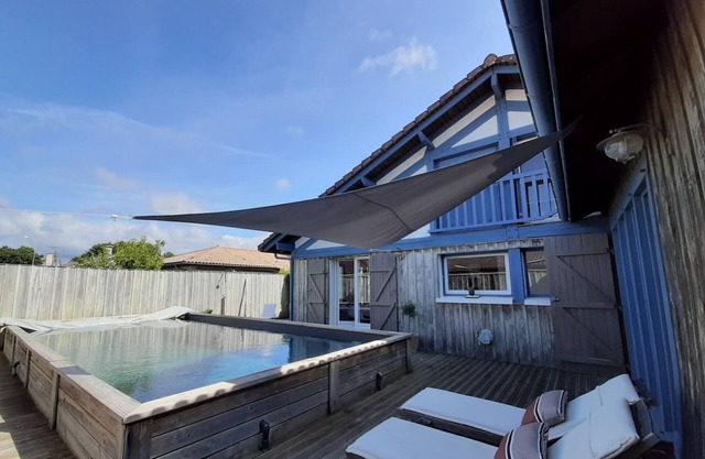 Casa Landesa para 12 personas cerca del océano, piscina, WIFI incluido