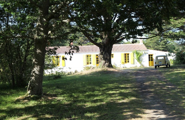 gran casa con encanto, aislado en un parque en el borde de la costa salvaje.