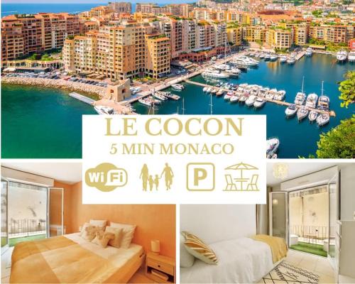 Le Cocon - 5 min to Monaco - Ideal couple or business - Near events - Terrace and balcony - Premium services - Extra parking