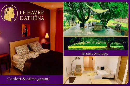 LE HAVRE D'ATHENA - Grand appart, jardin privé, abri vélos & accès rapide A61