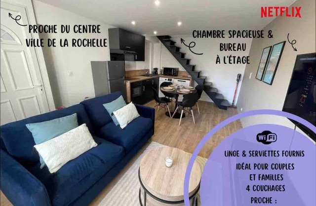 Le p tit Rétais proche marché central et gare SNCF- wifi haut débit -