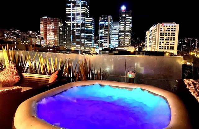 Loft + private terrace with jacuzzi, chimeneas, cinema, panoramic view