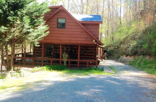 Log Cabin en el río Toccoa Noreste montañas de Georgia