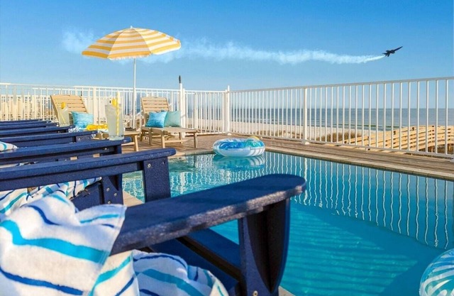 Lux Beachfront w/ Private Gas Heated Pool, Elevator, Indoor/Outdoor Game Rooms
