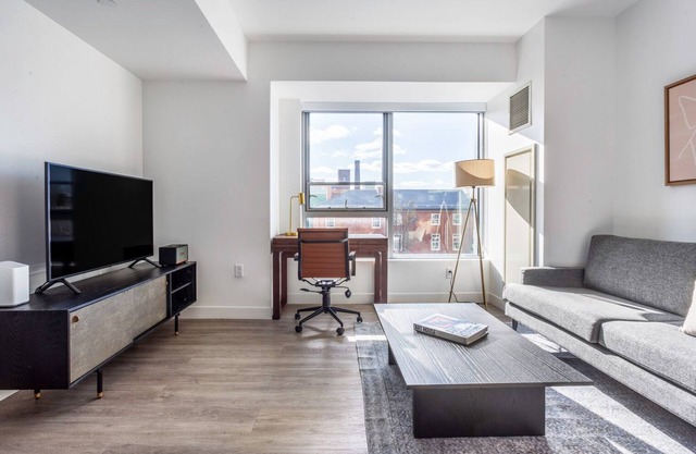 Lux Central Square Studio w/ Gym, Doorman, W/D, Roof Deck